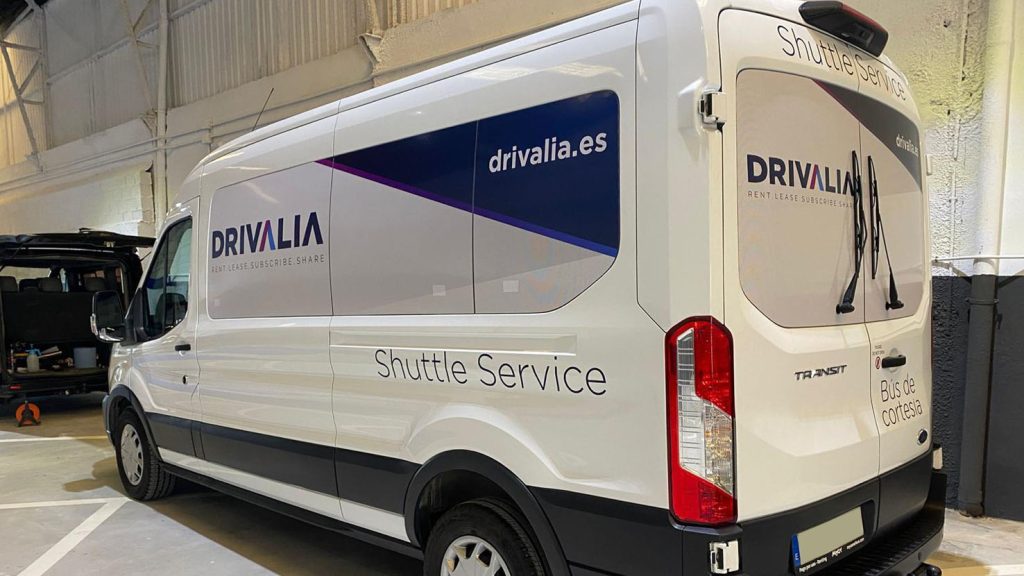 Rotulación Vehículos Drivalia Shuttle Service