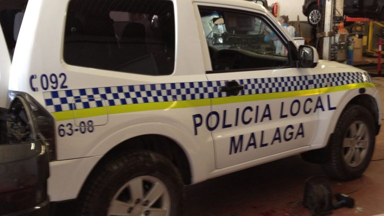 Rotulación Mitsubishi DID Policía Local Málaga.